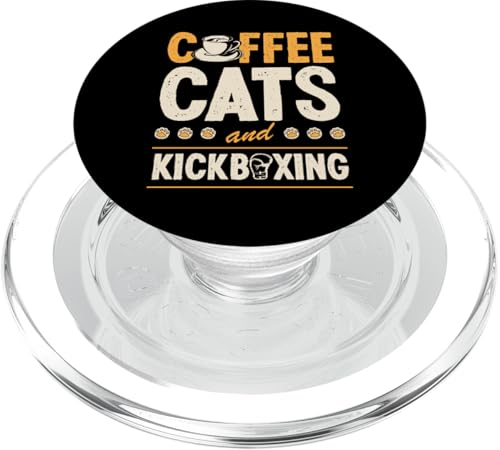 Süßer lustiger Kickboxer-Katzenliebhaber von Coffee Cats and Kickboxing PopSockets PopGrip für MagSafe Süßer lustiger Kickboxer-Katzenliebhaber von Coffee Cats and Kickboxing PopSockets PopGrip für MagSafe von Muay Thai Kickboxing Training Martial Arts Gear