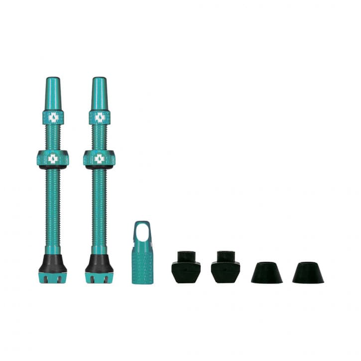 Muc Off Tubeless Valve Kit V2 Universal MTB & Road 60 mm turquoise von Muc-Off