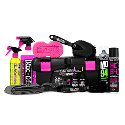 Muc-Off eBike Ultimate Kit – Must-Have-Set zum Reinigen, Schützen und Schmieren Ihres E-Bikes – inklusive Fahrradreiniger, Antriebsreiniger, Bürsten und mehr von Muc-Off