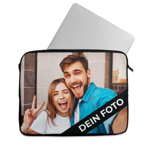 Laptop Hülle 13 Zoll - Laptophülle personalisiert - Laptop Sleeve mit eigenem Foto - Laptophülle 13 inch - Laptopsleeve selbst gestalten - Computersleeve - Notebook/MacBook Hülle - Laptop-Tasche von MuchoWow