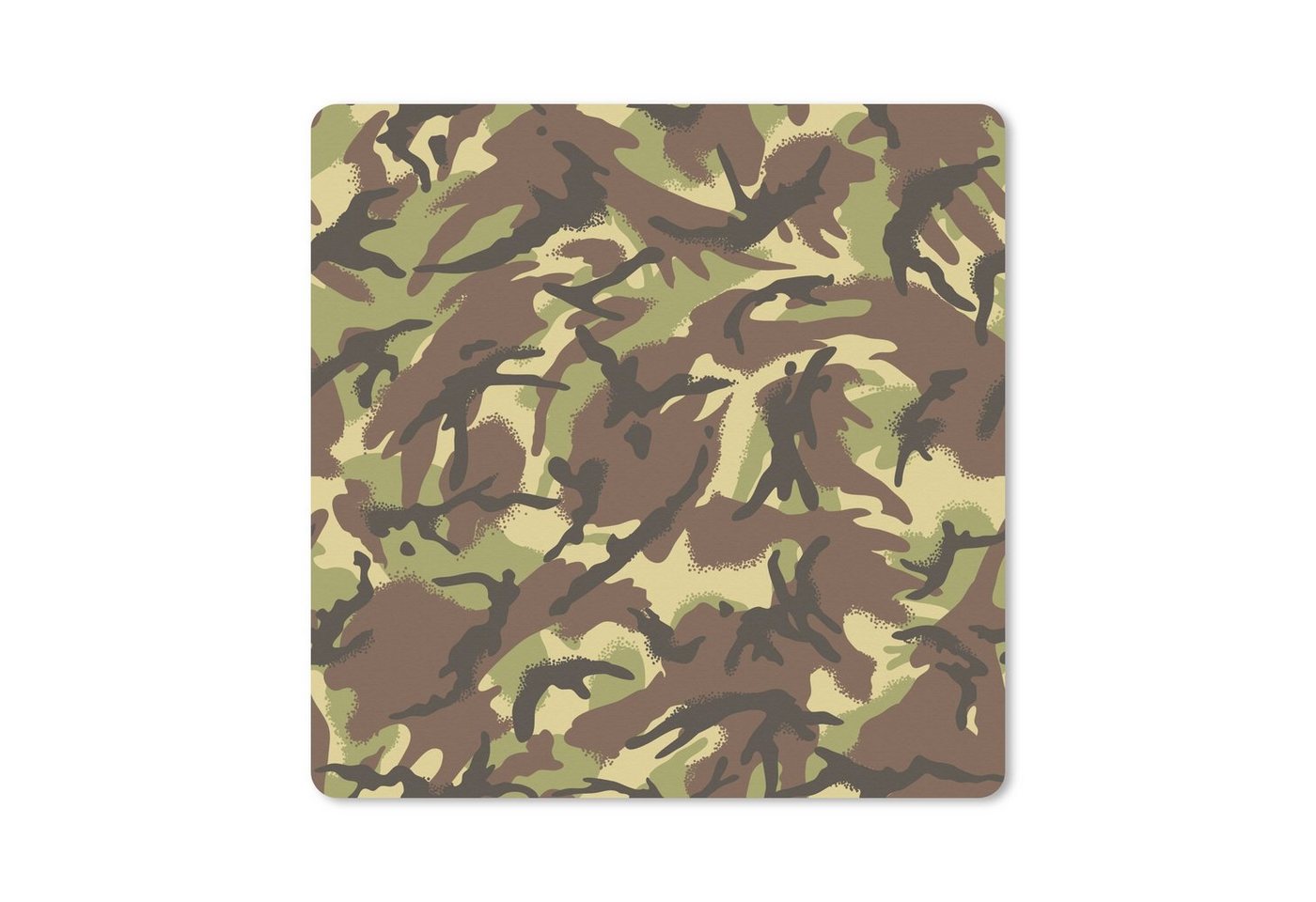MuchoWow Gaming Mauspad Camouflage-Muster in natürlichen Farben (1-St), Mousepad mit Rutschfester Unterseite, Gaming, 40x40 cm, XXL, Großes von MuchoWow
