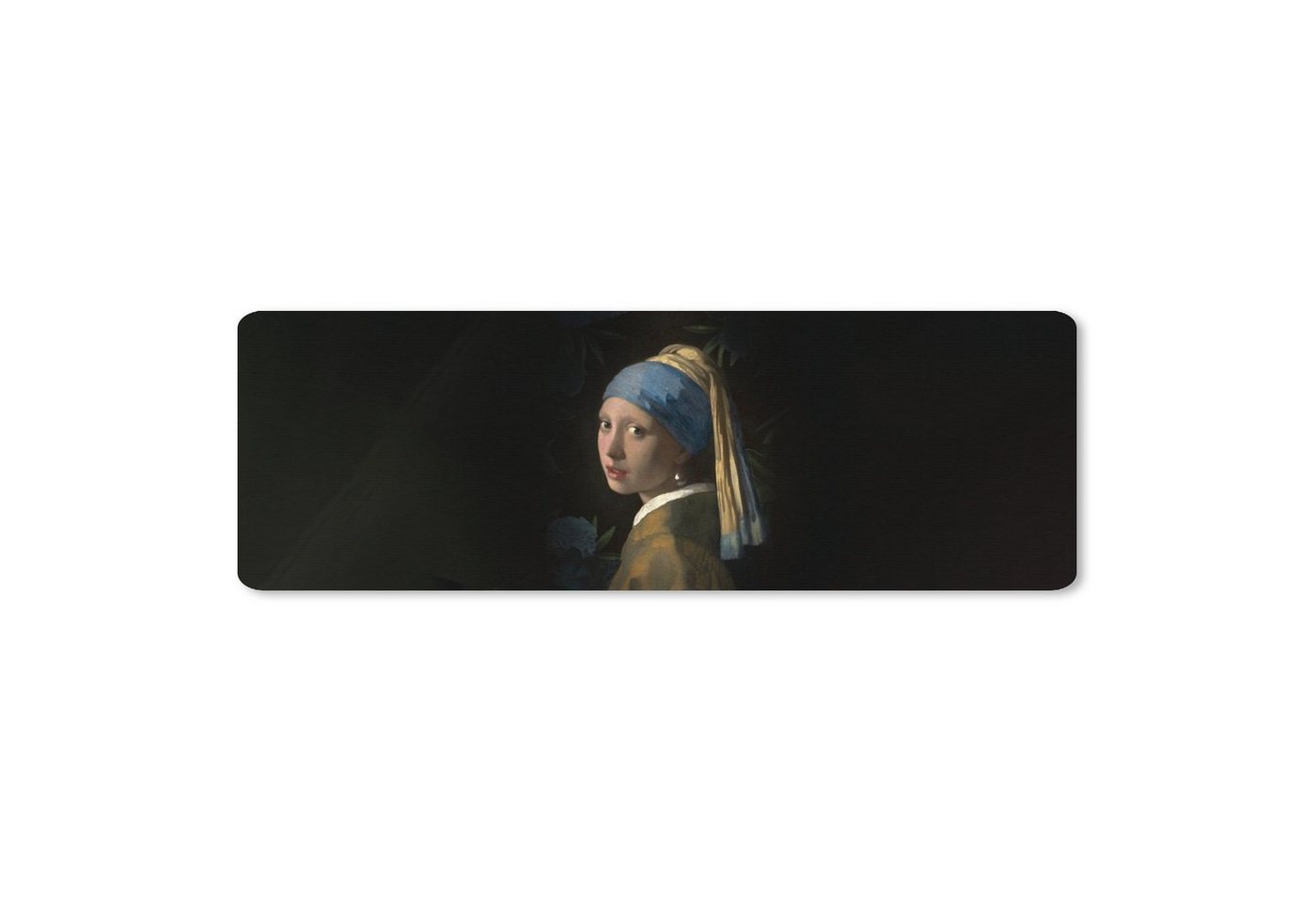 MuchoWow Gaming Mauspad Das Mädchen mit dem Perlenohrring - Vermeer - Gemälde (1-St), Gaming, Büro, Mousepad, 90x30 cm, XXL, Großes, Mausunterlage von MuchoWow