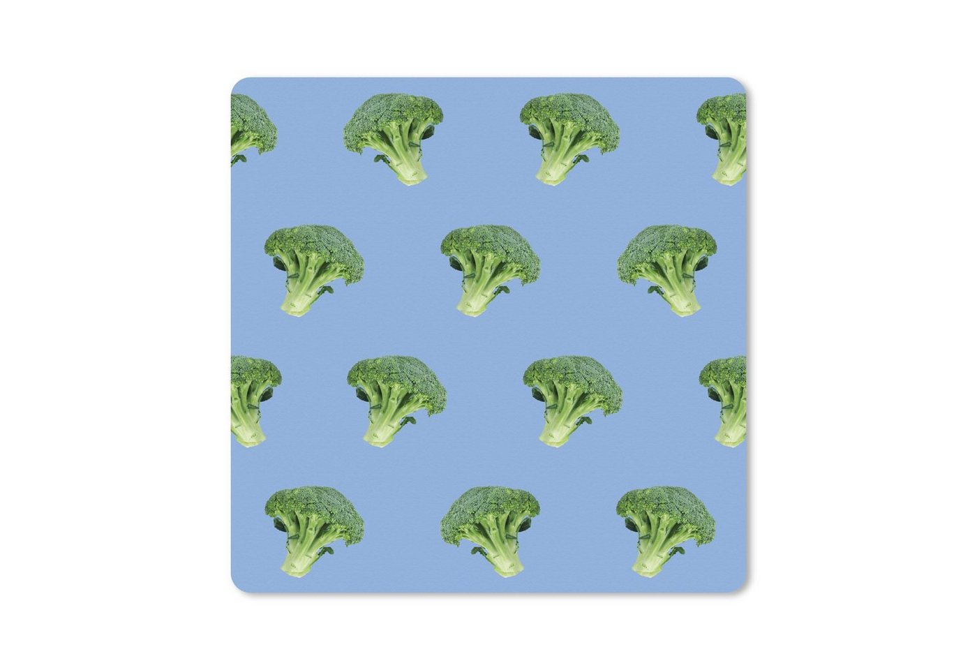 MuchoWow Gaming Mauspad Gemüse - Brokkoli - Muster (1-St), Mousepad mit Rutschfester Unterseite, Gaming, 40x40 cm, XXL, Großes von MuchoWow