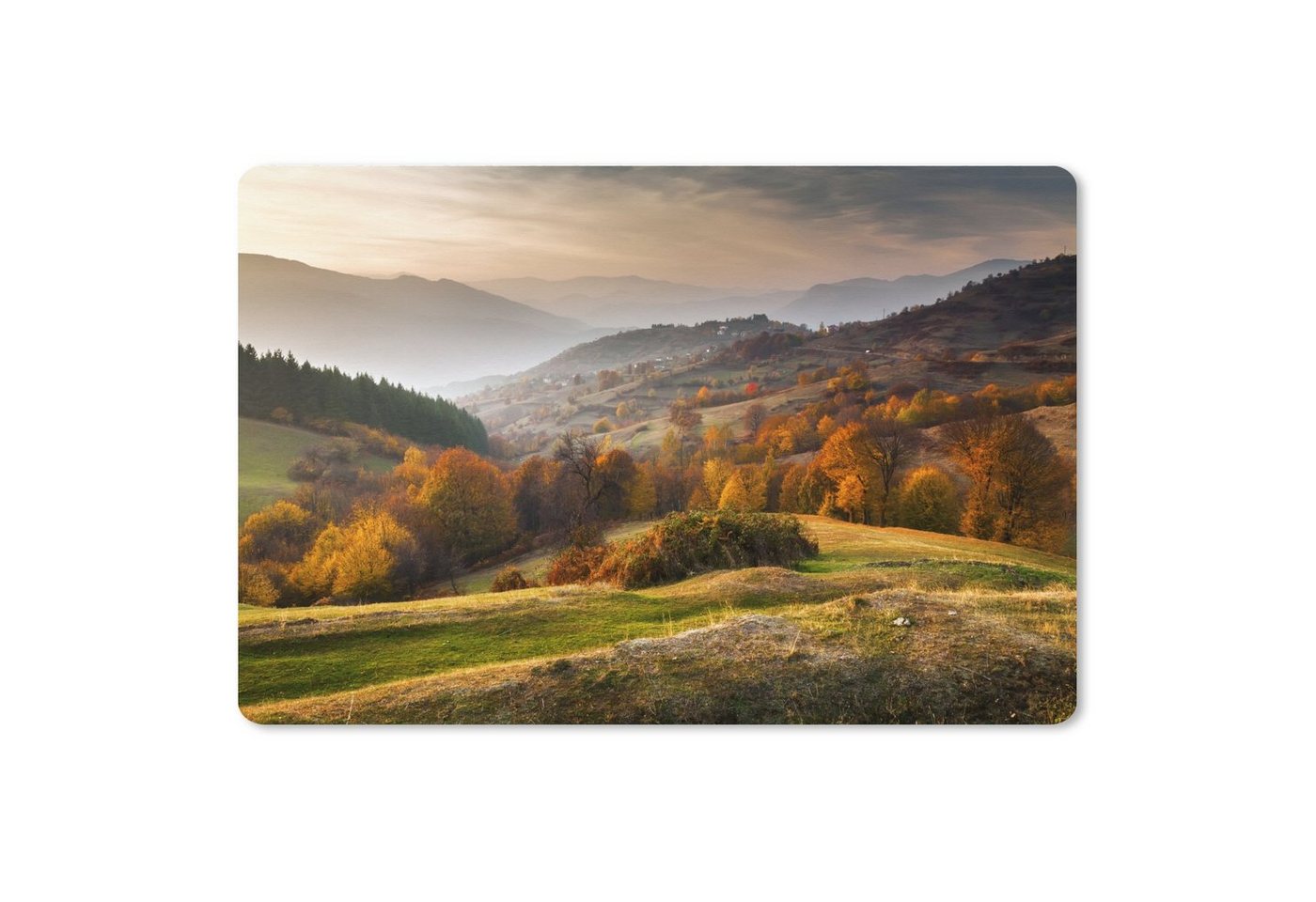 MuchoWow Gaming Mauspad Landschaft der Rhodopen (1-St), Büro für Tastatur und Maus, Mousepad Gaming, 90x60 cm, XXL, Großes von MuchoWow