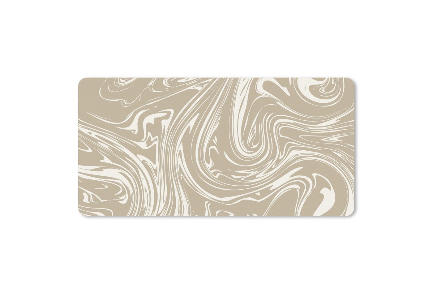 MuchoWow Mauspad Marmor - Beige - Creme (1-St), Mousepad mit Rutschfester Unterseite, Mausunterlage, Gaming, 60x30 cm von MuchoWow