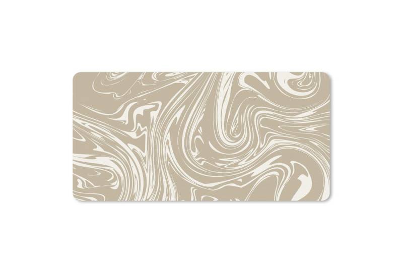 MuchoWow Mauspad Marmor - Beige - Creme (1-St), Mousepad mit Rutschfester Unterseite, Mausunterlage, Gaming, 60x30 cm von MuchoWow