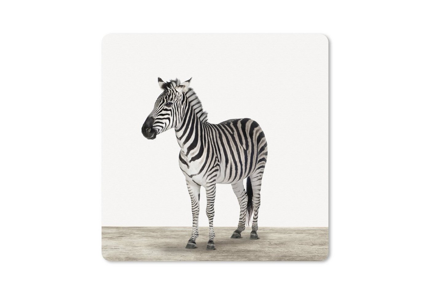 MuchoWow Gaming Mauspad Tiere - Zebra - Schwarz - Weiß (1-St), Mousepad mit Rutschfester Unterseite, Gaming, 40x40 cm, XXL, Großes von MuchoWow