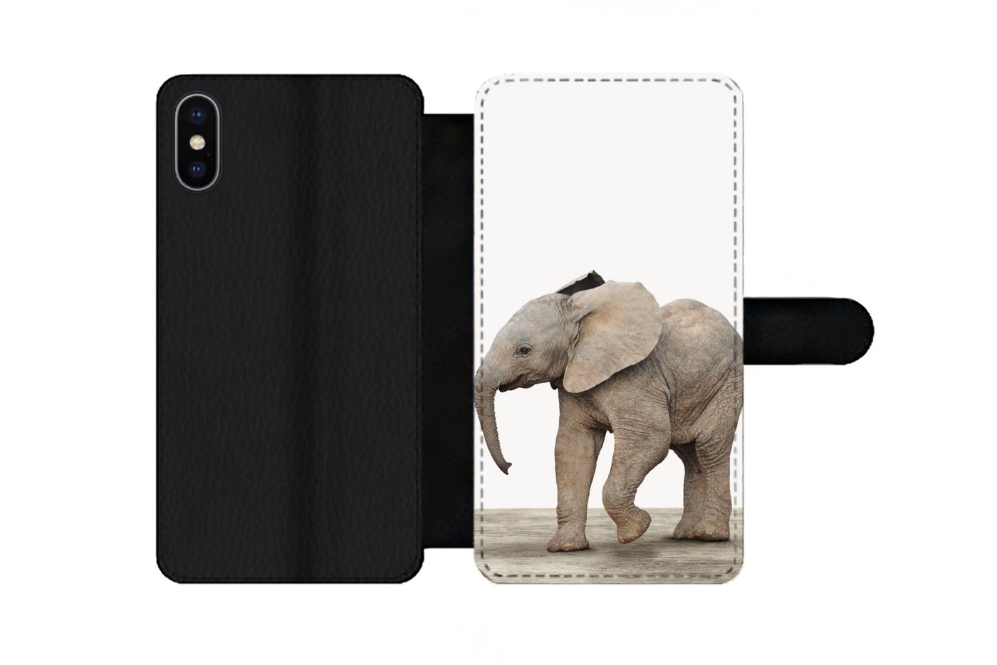 MuchoWow Handyhülle Geeignet für Apple iPhone 13 Pro Baby-Elefant - Tiere - Kinder - Mädch, Klapphülle mit Kartenfach, Flip Cover Case, Klapptasche, Handyhülle MuchoWow Handyhülle Geeignet für Apple iPhone 13 Pro Baby-Elefant - Tiere - Kinder - Mädch, Klapphülle mit Kartenfach, Flip Cover Case, Klapptasche, Handyhülle von MuchoWow