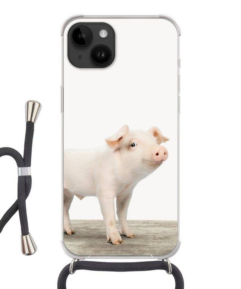 MuchoWow Handyhülle Ferkel - Groß - Tiere - Rosa - Jungen - Mädchen - Kinder von MuchoWow