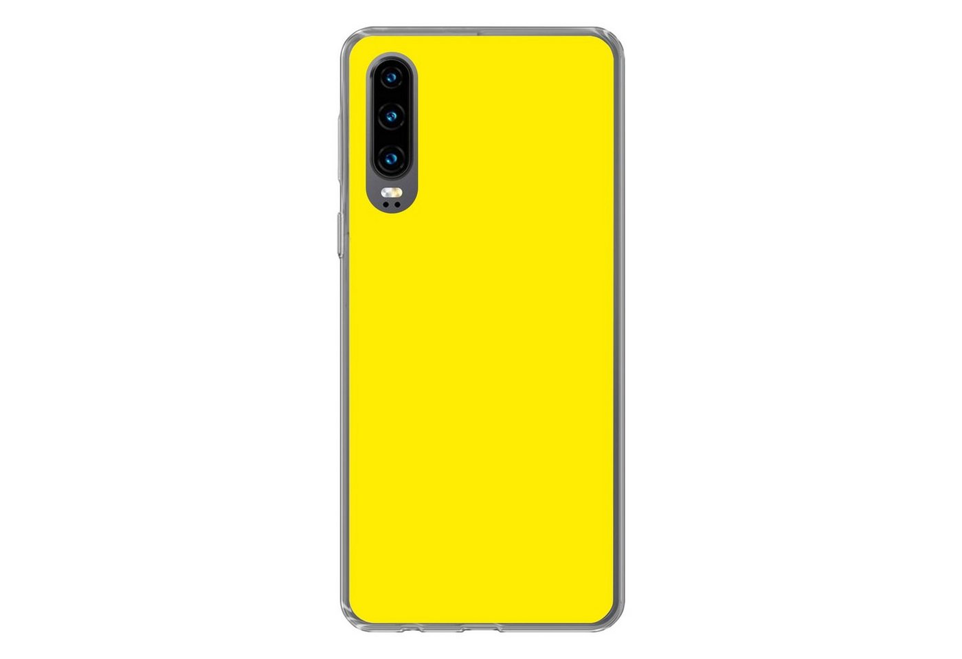 MuchoWow Handyhülle Gelb - Zitrone - Neon - Farben, Handyhülle Huawei P30, Handy Case, Silikon, Bumper Case von MuchoWow