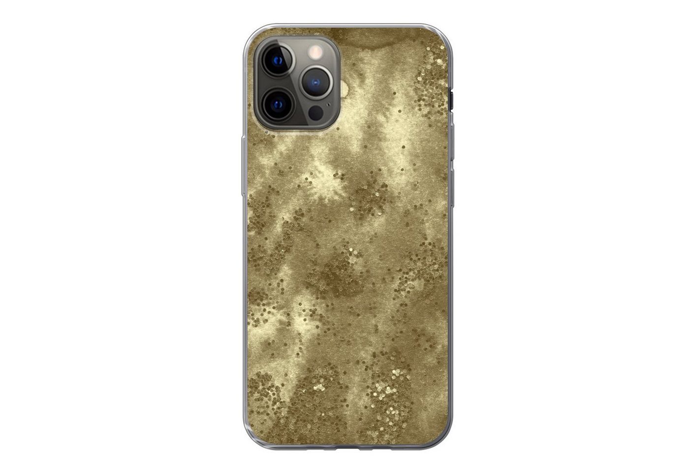 MuchoWow Handyhülle für Apple iPhone 13 Pro Gold - Glitzer - Textur, Smartphone-Bumper, Print, Handy Schutzhülle Dünn MuchoWow Handyhülle für Apple iPhone 13 Pro Gold - Glitzer - Textur, Smartphone-Bumper, Print, Handy Schutzhülle Dünn von MuchoWow