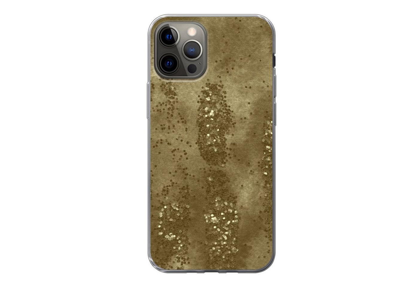 MuchoWow Handyhülle für Apple iPhone 13 Pro Gold - Glitzer - Textur, Smartphone-Bumper, Print, Handy Schutzhülle Dünn MuchoWow Handyhülle für Apple iPhone 13 Pro Gold - Glitzer - Textur, Smartphone-Bumper, Print, Handy Schutzhülle Dünn von MuchoWow