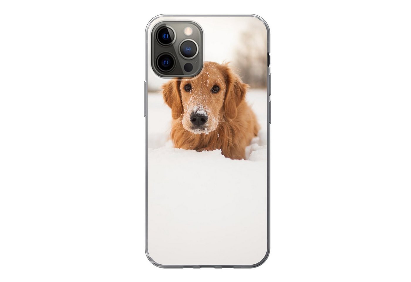 MuchoWow Handyhülle für Apple iPhone 13 Pro Hund - Schnee - Winter, Smartphone-Bumper, Print, Handy Schutzhülle Dünn MuchoWow Handyhülle für Apple iPhone 13 Pro Hund - Schnee - Winter, Smartphone-Bumper, Print, Handy Schutzhülle Dünn von MuchoWow