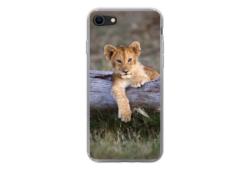 MuchoWow Handyhülle Jungtier - Tier - Natur, Handyhülle Apple iPhone 8, Smartphone-Bumper, Print, Handy Schutzhülle von MuchoWow