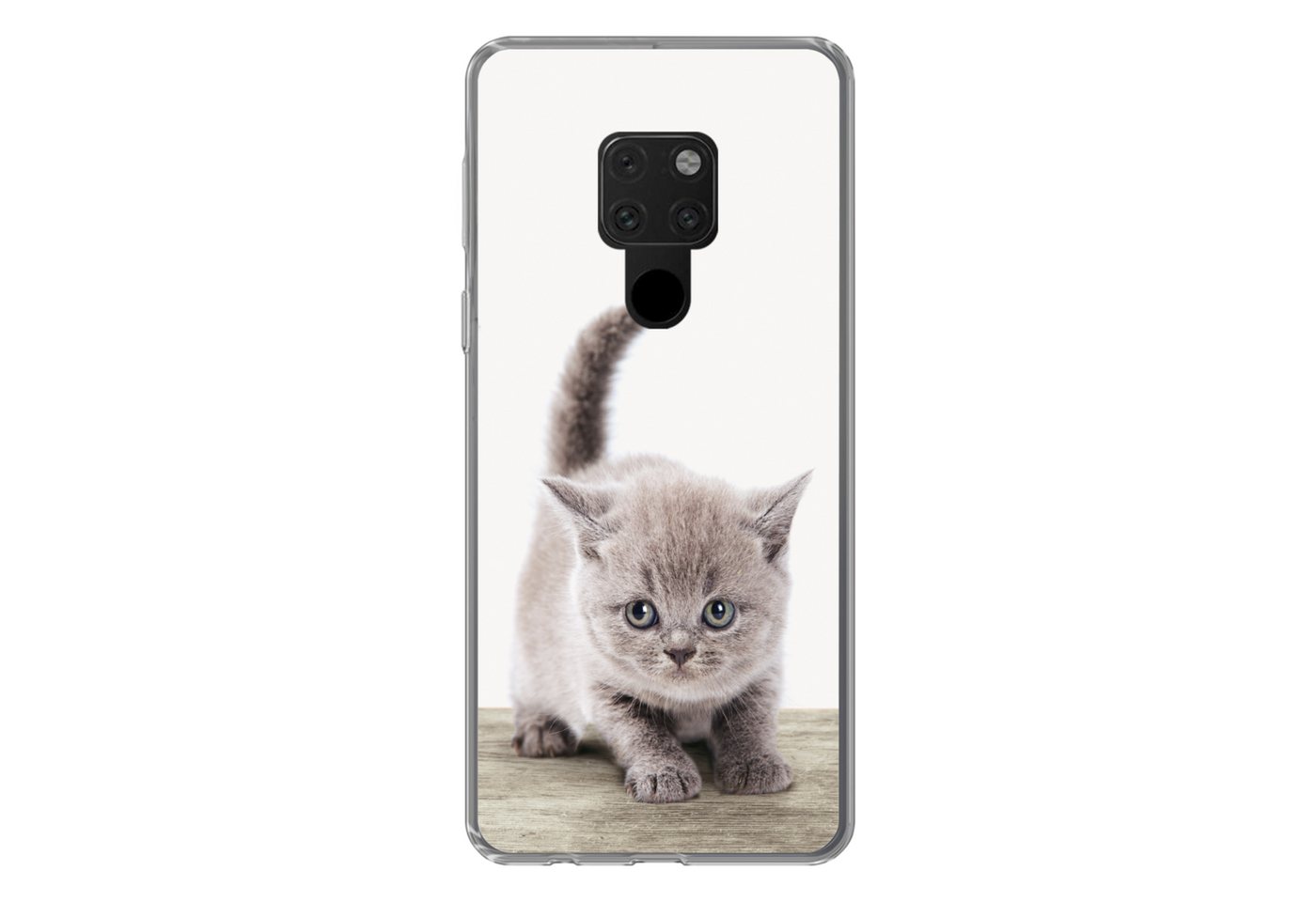 MuchoWow Handyhülle Kätzchen - Katze - Haustiere - Jungen - Kinder - Mädchen, Handyhülle Huawei P40 Lite, Handy Case, Silikon, Bumper Case von MuchoWow