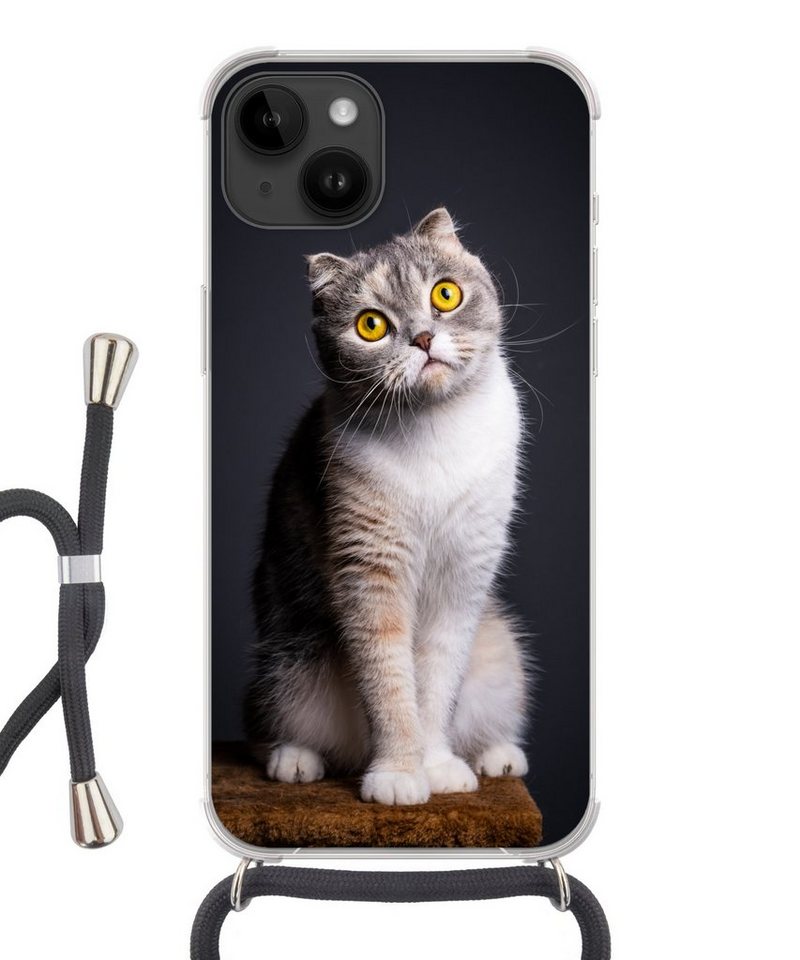 MuchoWow Handyhülle Katze - Augen - Licht MuchoWow Handyhülle Katze - Augen - Licht von MuchoWow