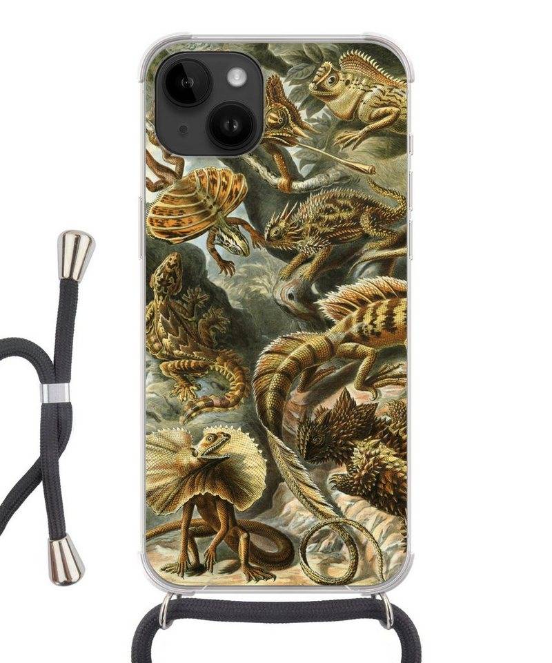 MuchoWow Handyhülle Lacertilia - Alte Meister - Kunst von MuchoWow