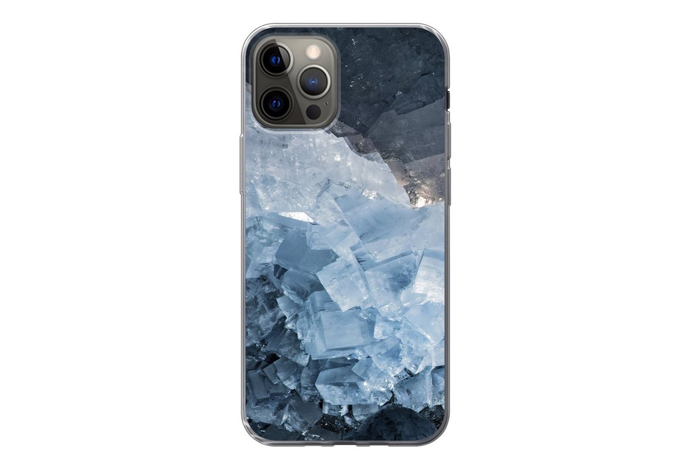 MuchoWow Handyhülle für Apple iPhone 13 Pro Naturstein - Kristall - Blau, Smartphone-Bumper, Print, Handy Schutzhülle Dünn MuchoWow Handyhülle für Apple iPhone 13 Pro Naturstein - Kristall - Blau, Smartphone-Bumper, Print, Handy Schutzhülle Dünn von MuchoWow
