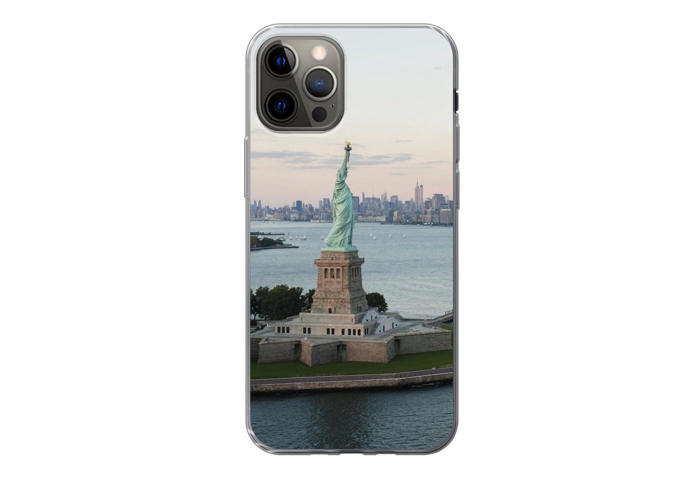 MuchoWow Handyhülle New York - Freiheitsstatue - Amerika, Handyhülle Apple iPhone 13 Pro, Smartphone-Bumper, Print, Handy von MuchoWow