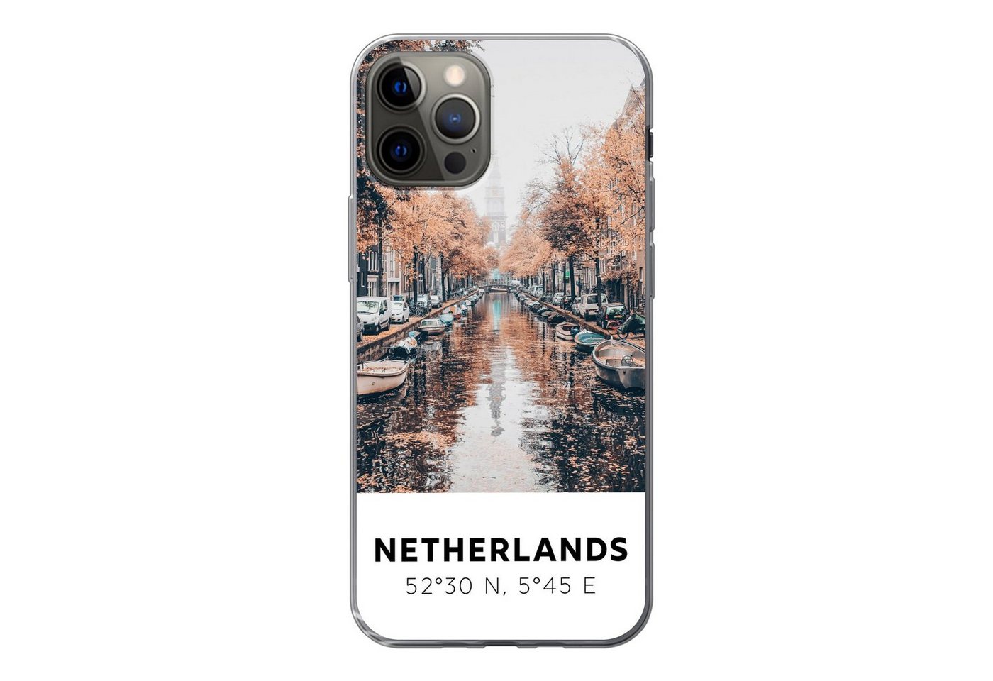 MuchoWow Handyhülle für Apple iPhone 13 Pro Niederlande - Amsterdam - Gracht - Herbst, Smartphone-Bumper, Print, Handy Schutzhülle Dünn MuchoWow Handyhülle für Apple iPhone 13 Pro Niederlande - Amsterdam - Gracht - Herbst, Smartphone-Bumper, Print, Handy Schutzhülle Dünn von MuchoWow