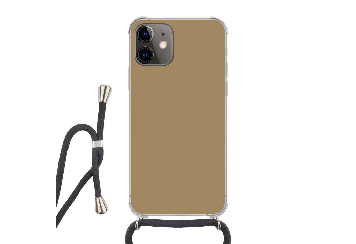 MuchoWow Handyhülle für Apple iPhone 12 Mini Palette - Beige - Innenbereich, Tragbare Handyhüllen mit Kette zum umhängen, Handykette Handyband MuchoWow Handyhülle für Apple iPhone 12 Mini Palette - Beige - Innenbereich, Tragbare Handyhüllen mit Kette zum umhängen, Handykette Handyband von MuchoWow