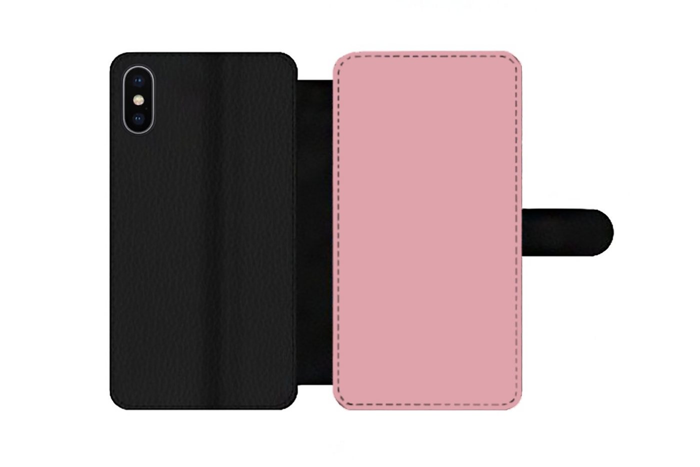 MuchoWow Handyhülle Rosa - Farben - Innenraum - Einfarbig - Farbe, Handyhülle Telefonhülle Apple iPhone X/10 von MuchoWow