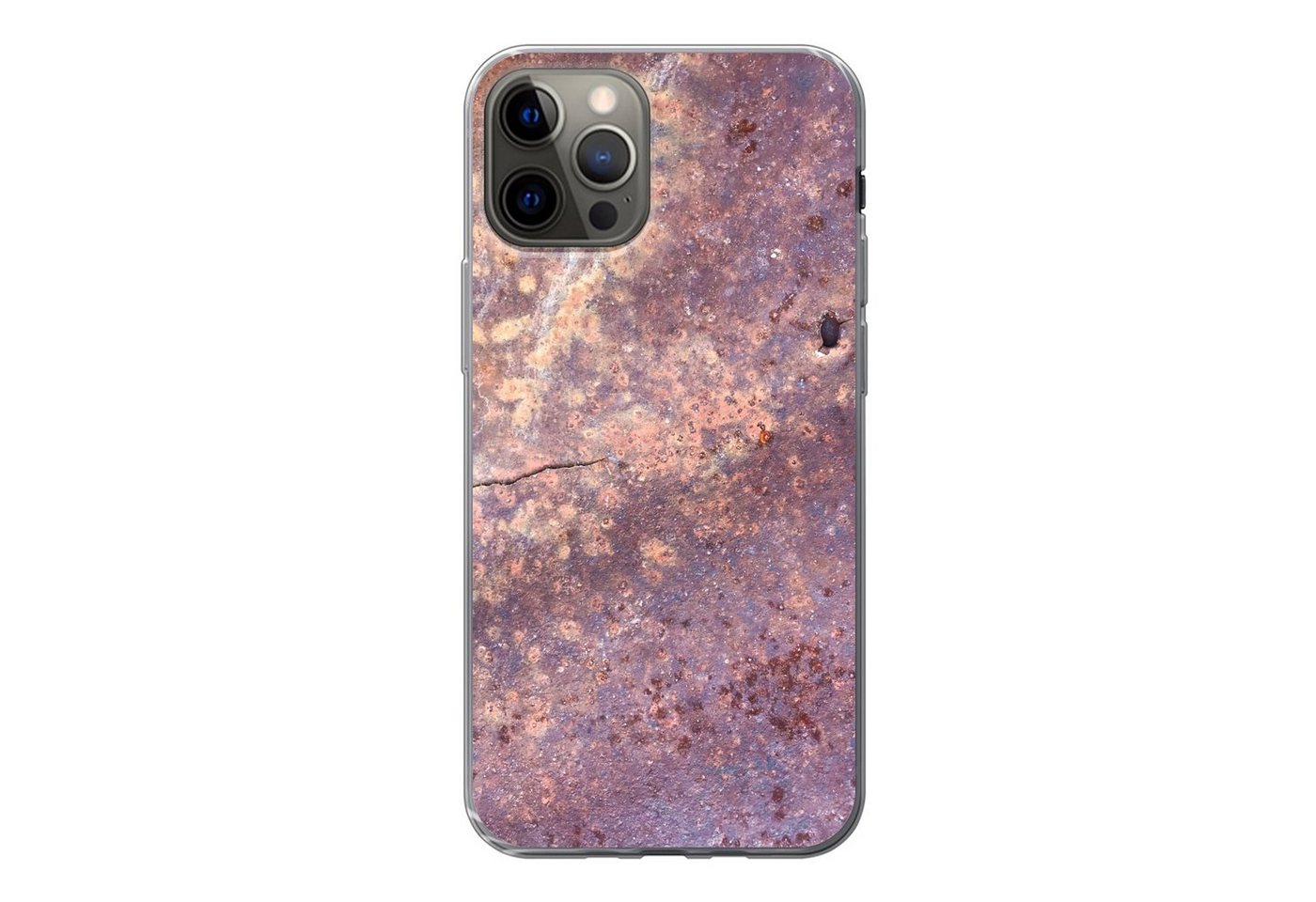 MuchoWow Handyhülle für Apple iPhone 13 Pro Rost - Vintage - Stahl, Smartphone-Bumper, Print, Handy Schutzhülle Dünn MuchoWow Handyhülle für Apple iPhone 13 Pro Rost - Vintage - Stahl, Smartphone-Bumper, Print, Handy Schutzhülle Dünn von MuchoWow