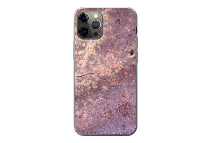 MuchoWow Handyhülle für Apple iPhone 13 Pro Rost - Vintage - Stahl, Smartphone-Bumper, Print, Handy Schutzhülle Dünn von MuchoWow