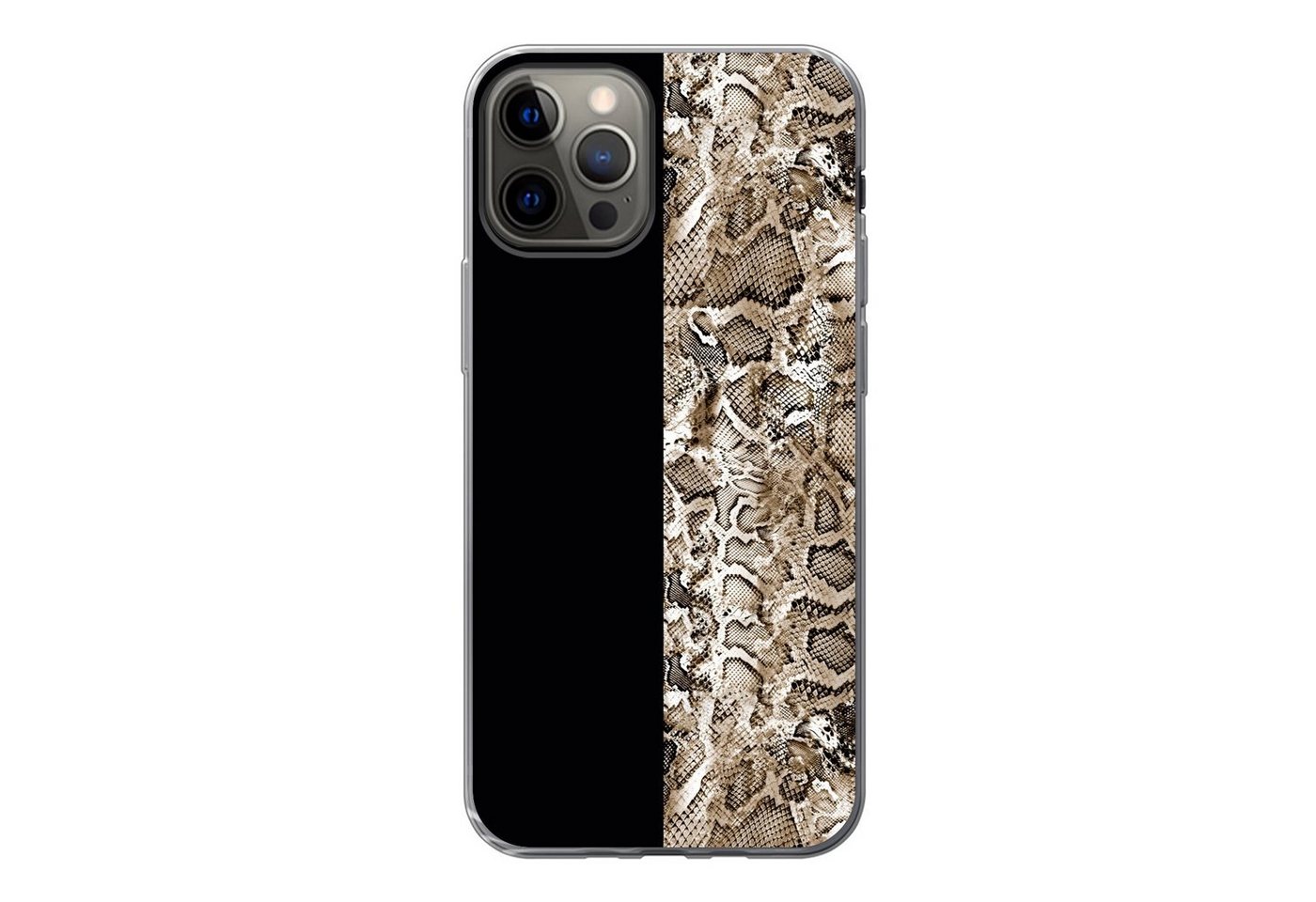 MuchoWow Handyhülle für Apple iPhone 13 Pro Schlange - Tiermuster - Braun, Smartphone-Bumper, Print, Handy Schutzhülle Dünn MuchoWow Handyhülle für Apple iPhone 13 Pro Schlange - Tiermuster - Braun, Smartphone-Bumper, Print, Handy Schutzhülle Dünn von MuchoWow