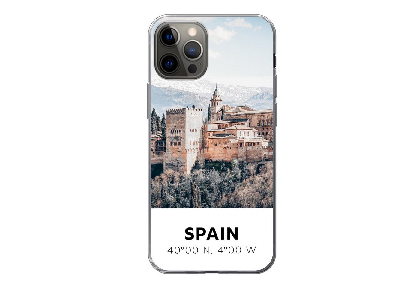 MuchoWow Handyhülle für Apple iPhone 13 Pro Spanien - Schloss - Vintage - Sommer, Smartphone-Bumper, Print, Handy Schutzhülle Dünn MuchoWow Handyhülle für Apple iPhone 13 Pro Spanien - Schloss - Vintage - Sommer, Smartphone-Bumper, Print, Handy Schutzhülle Dünn von MuchoWow