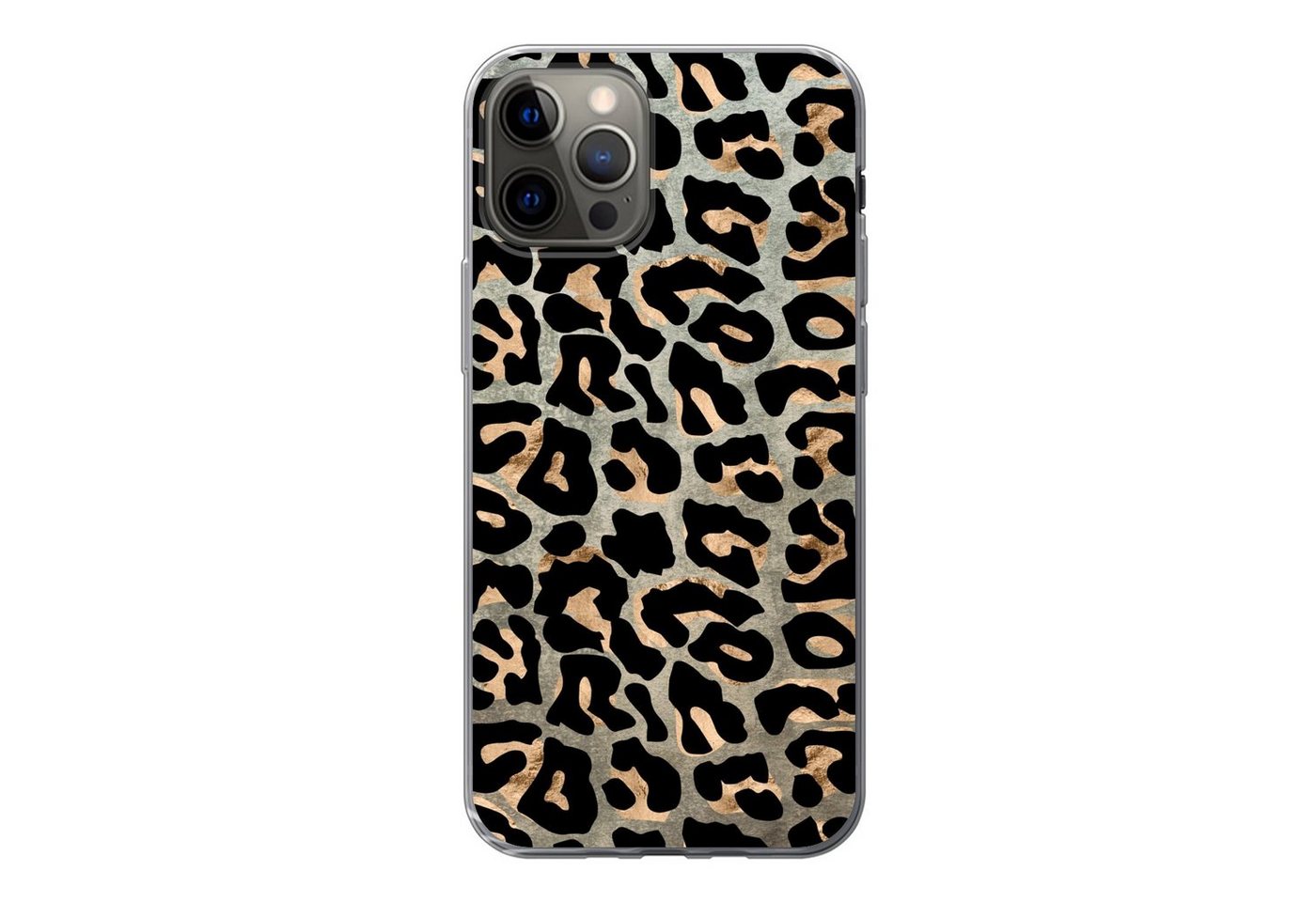 MuchoWow Handyhülle für Apple iPhone 13 Pro Tiermuster - Panther - Braun, Smartphone-Bumper, Print, Handy Schutzhülle Dünn MuchoWow Handyhülle für Apple iPhone 13 Pro Tiermuster - Panther - Braun, Smartphone-Bumper, Print, Handy Schutzhülle Dünn von MuchoWow