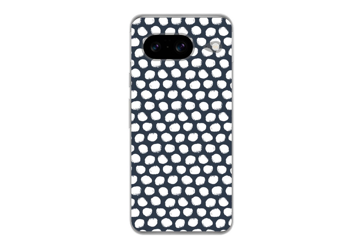 MuchoWow Handyhülle für Google Pixel 8 Tupfen - Muster - Weiß, Handy Case, Silikon, Bumper Case Dünn MuchoWow Handyhülle für Google Pixel 8 Tupfen - Muster - Weiß, Handy Case, Silikon, Bumper Case Dünn von MuchoWow