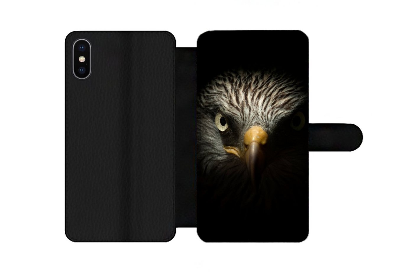 MuchoWow Handyhülle Vogel - Adler - Raubvögel - Auge - Schnabel - Licht, Handyhülle Telefonhülle Apple iPhone X/10 von MuchoWow