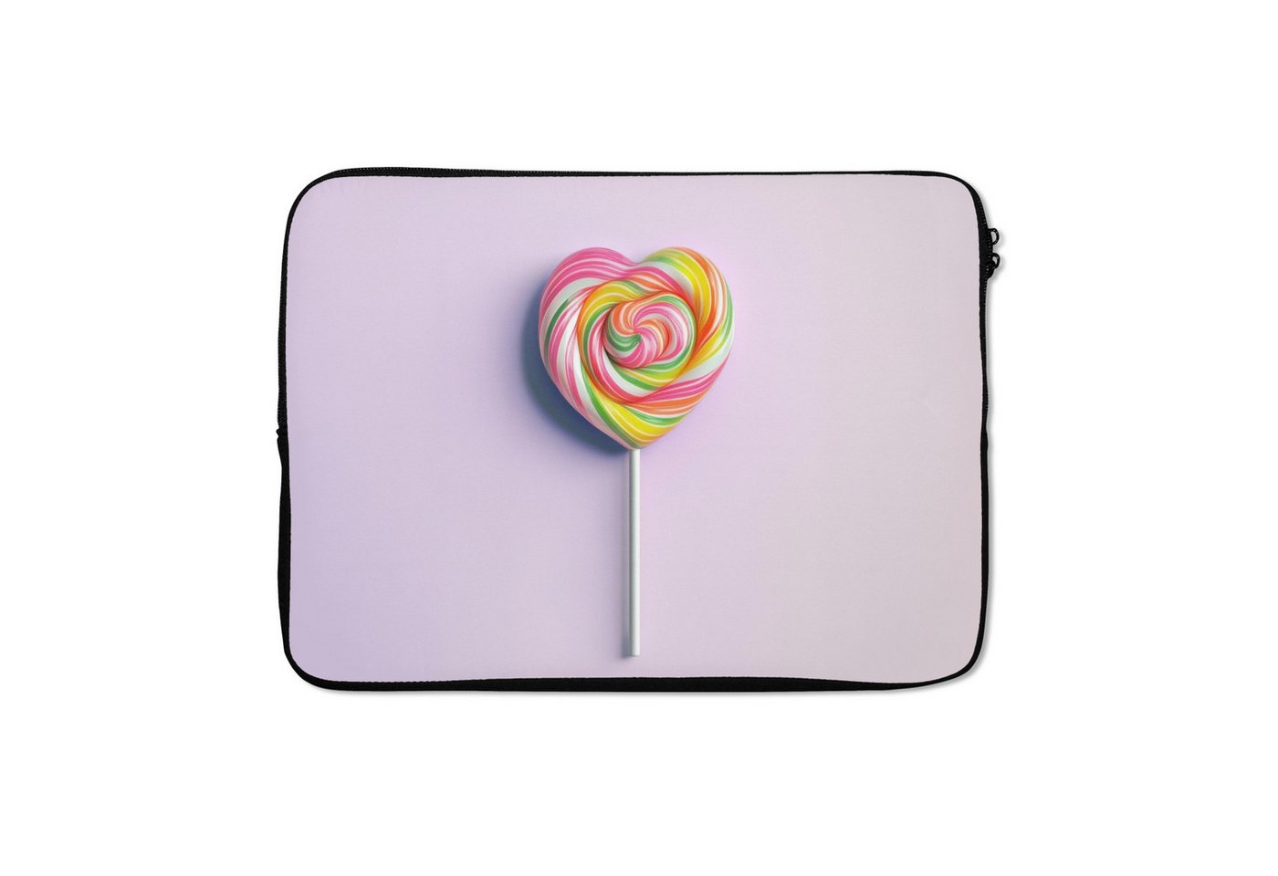 MuchoWow Laptop-Hülle Herz - Lutscher - Bonbon 13.3 Zoll, Laptopsleeve, weiches Innenfutter zum Schutz Kratzern, Laptoptasche MuchoWow Laptop-Hülle Herz - Lutscher - Bonbon 13.3 Zoll, Laptopsleeve, weiches Innenfutter zum Schutz Kratzern, Laptoptasche von MuchoWow
