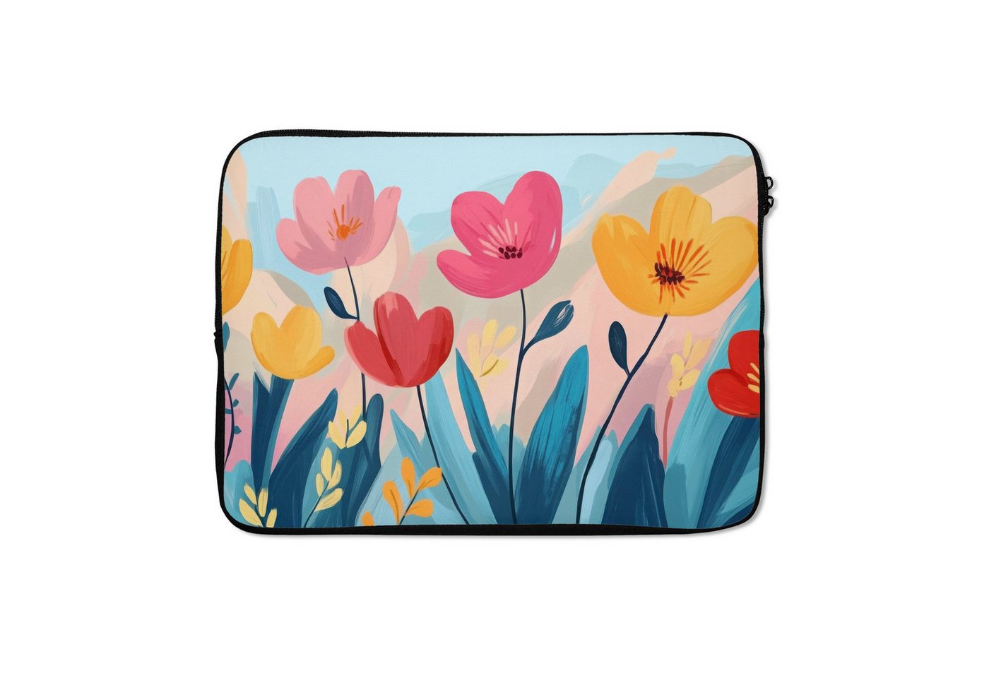 MuchoWow Laptop-Hülle Illustration - Blumen - Farbenfroh 14 Zoll, Schutzhülle für Laptop, Schutz gegen Kratzern, Laptoptasche MuchoWow Laptop-Hülle Illustration - Blumen - Farbenfroh 14 Zoll, Schutzhülle für Laptop, Schutz gegen Kratzern, Laptoptasche von MuchoWow