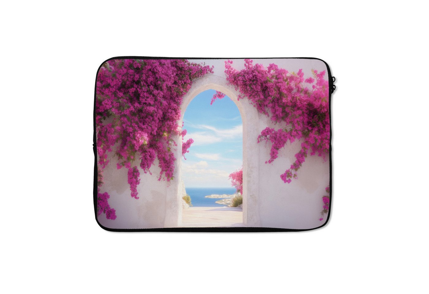 MuchoWow Laptop-Hülle Meer - Rosa - Blumen - Tor 14 Zoll, Schutzhülle für Laptop, Schutz gegen Kratzern, Laptoptasche MuchoWow Laptop-Hülle Meer - Rosa - Blumen - Tor 14 Zoll, Schutzhülle für Laptop, Schutz gegen Kratzern, Laptoptasche von MuchoWow