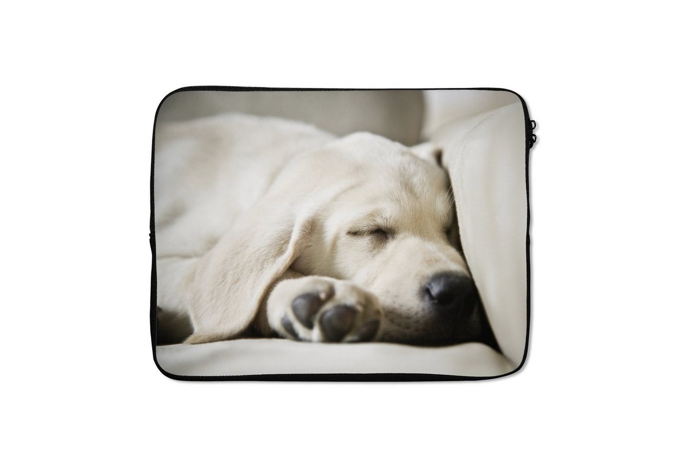 MuchoWow Laptop-Hülle Schlafender Labrador-Welpe 17 Zoll, Laptopsleeve, weiches Innenfutter zum Schutz Kratzern, Laptoptasche von MuchoWow