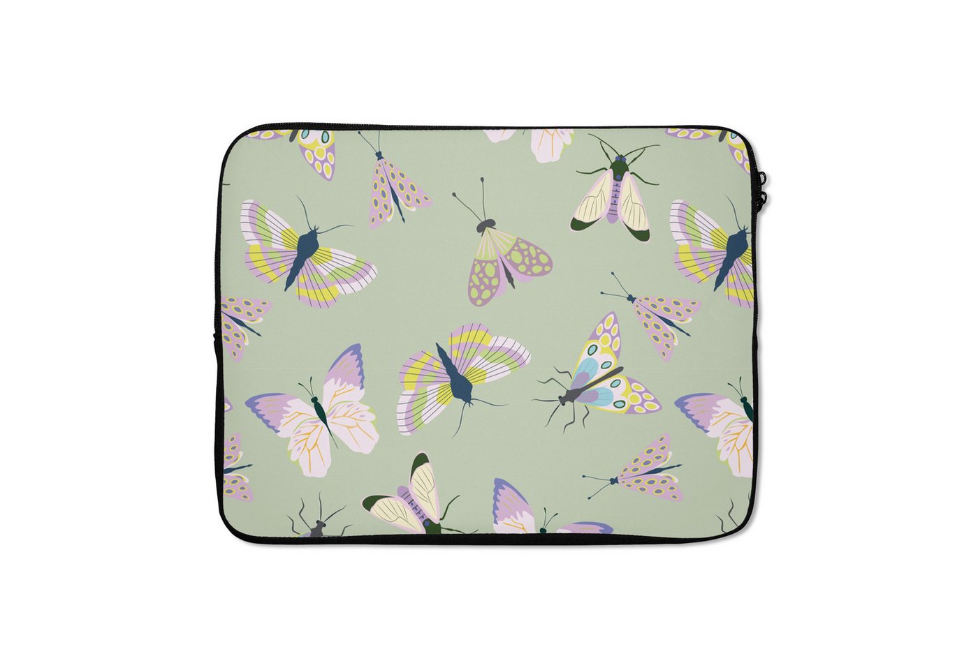 MuchoWow Laptop-Hülle Schmetterlinge - Insekten - Grün - Farbenfroh MuchoWow Laptop-Hülle Schmetterlinge - Insekten - Grün - Farbenfroh von MuchoWow