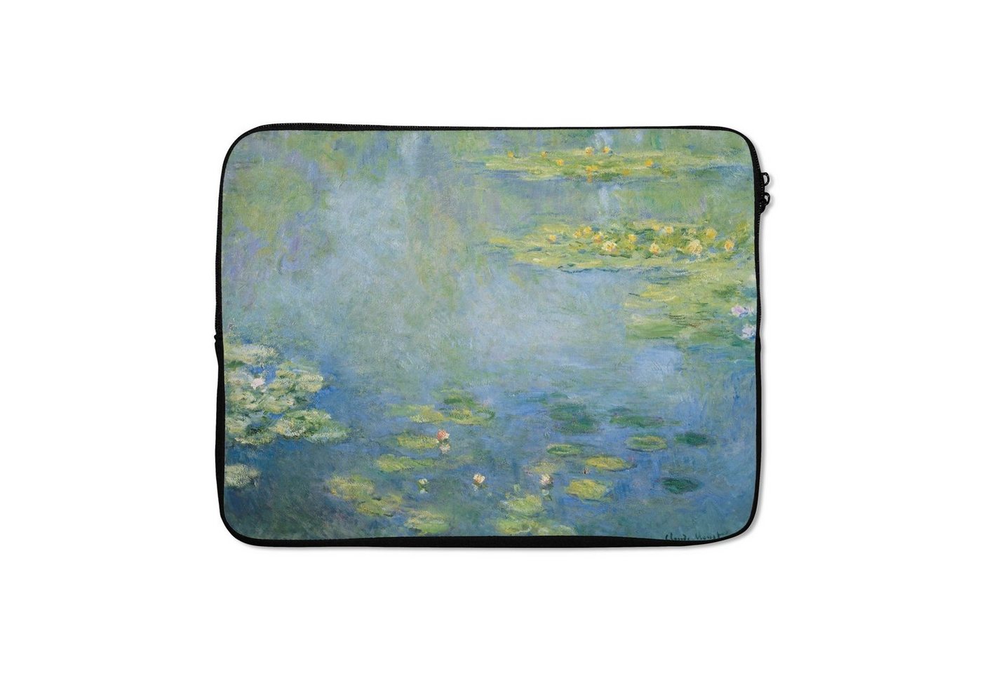 MuchoWow Laptop-Hülle Seerosen - Gemälde von Claude Monet 17 Zoll, Laptopsleeve, weiches Innenfutter zum Schutz Kratzern, Laptoptasche von MuchoWow