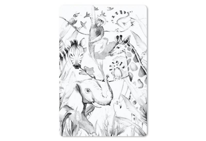 MuchoWow Mauspad Aquarellieren - Tiere - Elefant - Jungen - Mädchen - Kinder - Kinder von MuchoWow