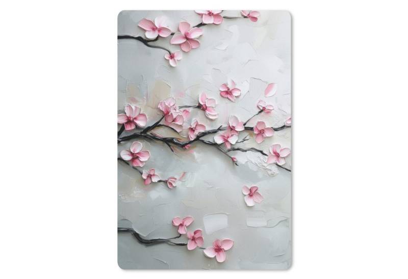 MuchoWow Mauspad Blüte - Künstlerisch - Rosa - Sakura (1-St), Maus Pad Klein, Gaming Zubehör, Büro Deko, 18x27 cm von MuchoWow
