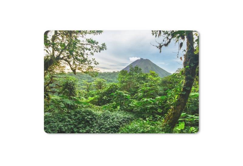 MuchoWow Mauspad Dschungel - Baum - Vulkan - Jungen - Mädchen - Kind Pad (1-St), Mousepad Computer Mousepads - Maus Mat - Pad - Mausunterlage von MuchoWow
