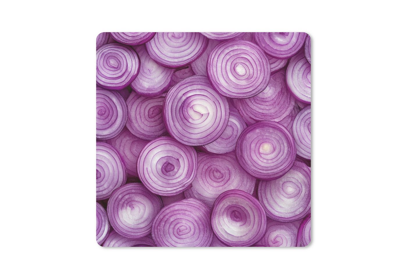 MuchoWow Mauspad Lila - Zwiebeln - Nahaufnahme (1-St), Mousepad, Schreibtisch Zubehör, Deko, 20x20 cm von MuchoWow