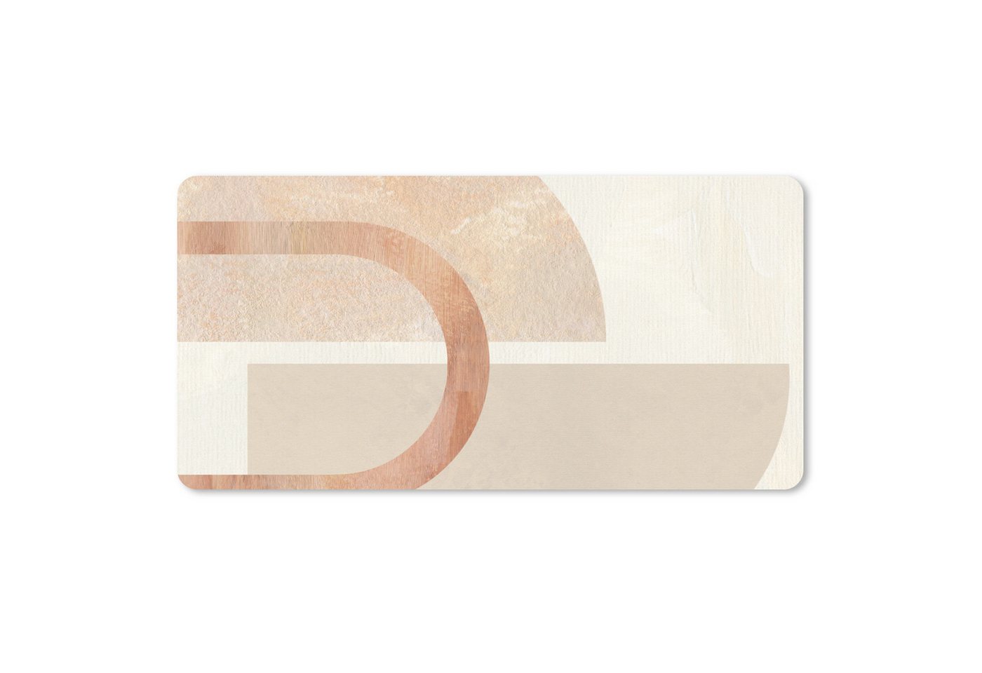 MuchoWow Mauspad Marmor - Rosa - Beige (1-St), Mousepad mit Rutschfester Unterseite, Mausunterlage, Gaming, 60x30 cm von MuchoWow
