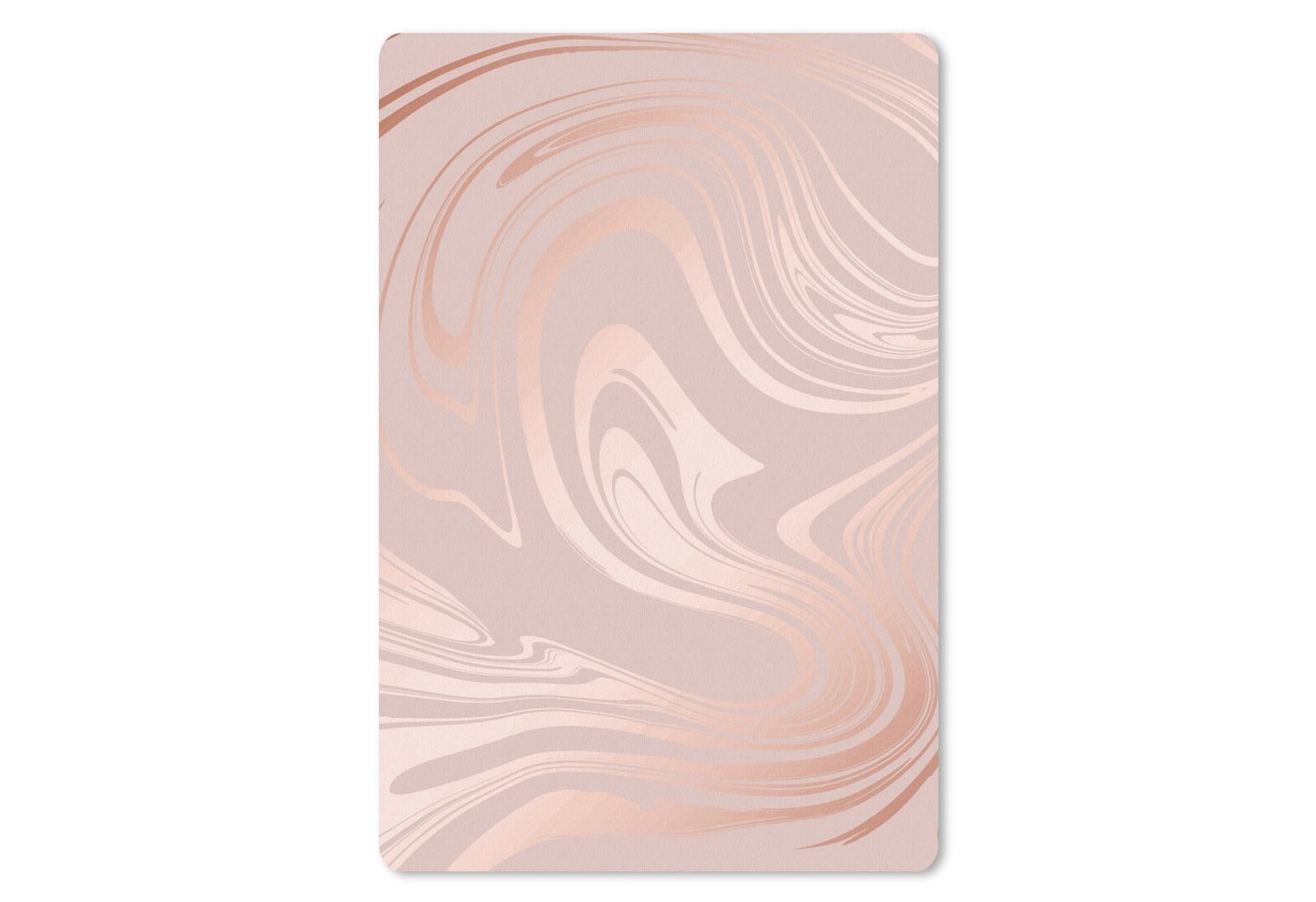 MuchoWow Mauspad Marmor - Roségold - Luxus (1-St), Maus Pad Klein, Gaming Zubehör, Büro Deko, 18x27 cm von MuchoWow