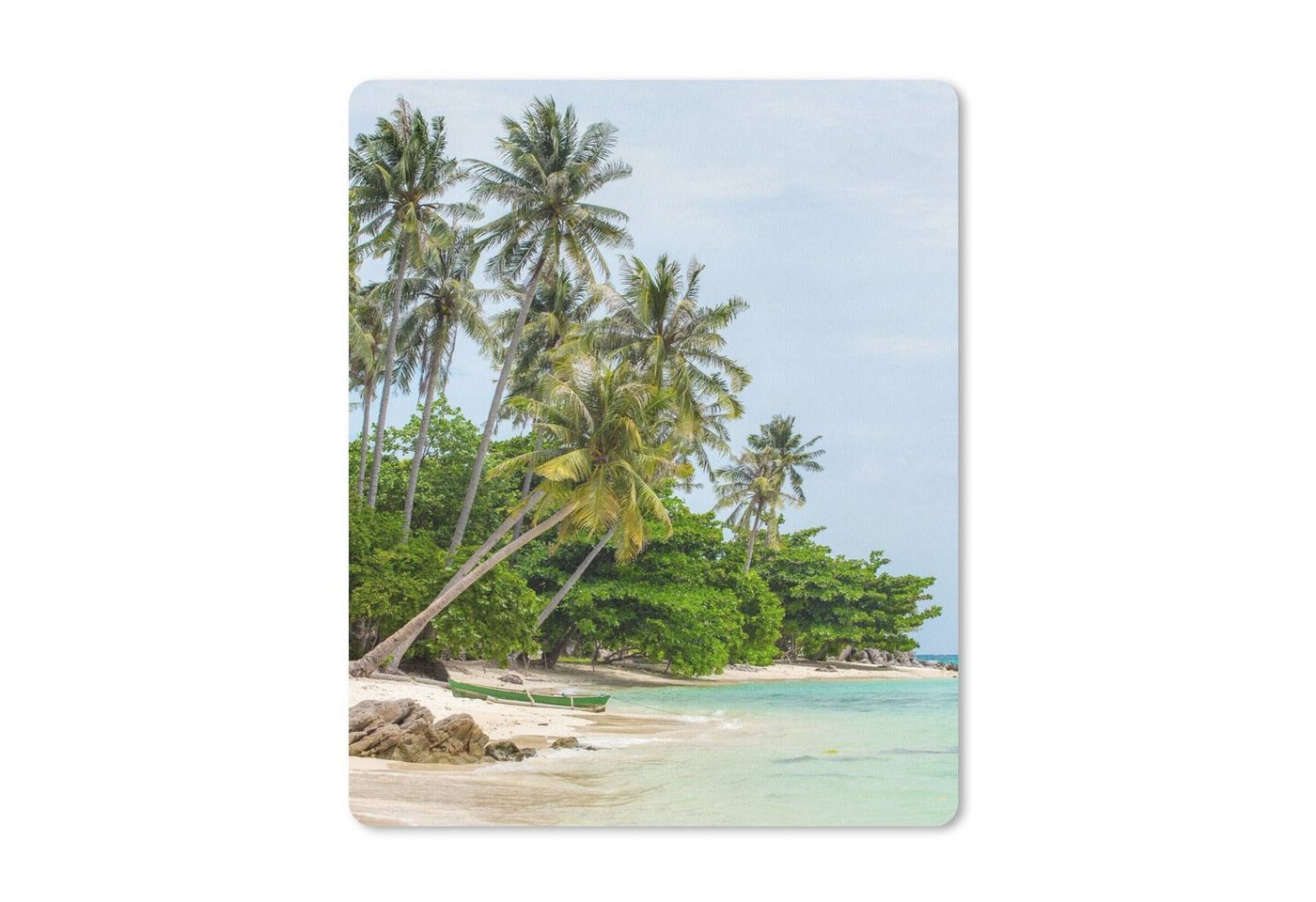 MuchoWow Mauspad Palmen - Strand - Sommer - Tropisch Pad (1-St), Mousepad Computer Mousepads - Maus Mat - Pad - Mausunterlage von MuchoWow
