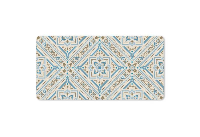 MuchoWow Mauspad Perserteppich - Teppich - Muster - Blau (1-St), Mousepad mit Rutschfester Unterseite, Mausunterlage, Gaming, 60x30 cm von MuchoWow