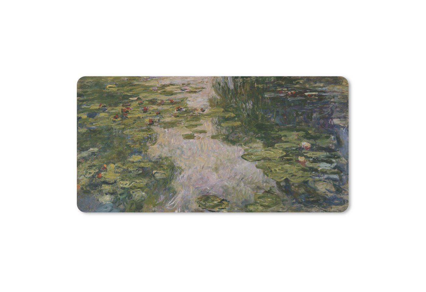 MuchoWow Mauspad Seerosen - Gemälde von Claude Monet (1-St), Mousepad mit Rutschfester Unterseite, Mausunterlage, Gaming, 60x30 cm von MuchoWow