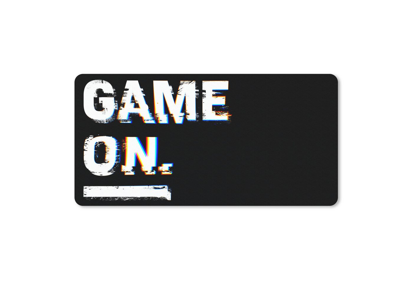 MuchoWow Mauspad Spiel - Zitat - Schwarz - Weiß (1-St), Mousepad mit Rutschfester Unterseite, Mausunterlage, Gaming, 60x30 cm von MuchoWow