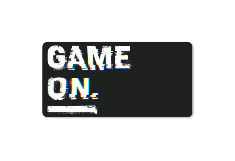 MuchoWow Mauspad Spiel - Zitat - Schwarz - Weiß (1-St), Mousepad mit Rutschfester Unterseite, Mausunterlage, Gaming, 60x30 cm von MuchoWow